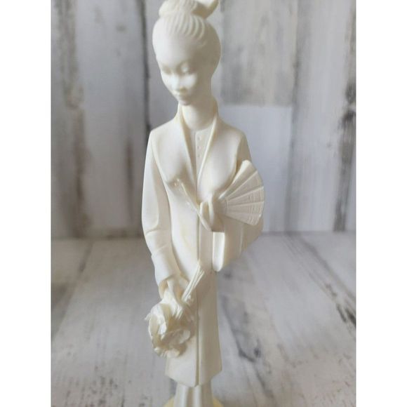 Golden Crown geisha‎ fan flower E&R Italy figure collectible - Picture 3 of 12